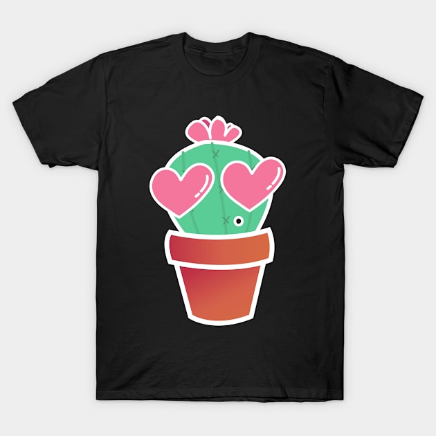 cactus in love T-Shirt by ales888